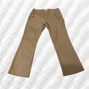 Banana Republic low rise tan cotton pants Sz 0